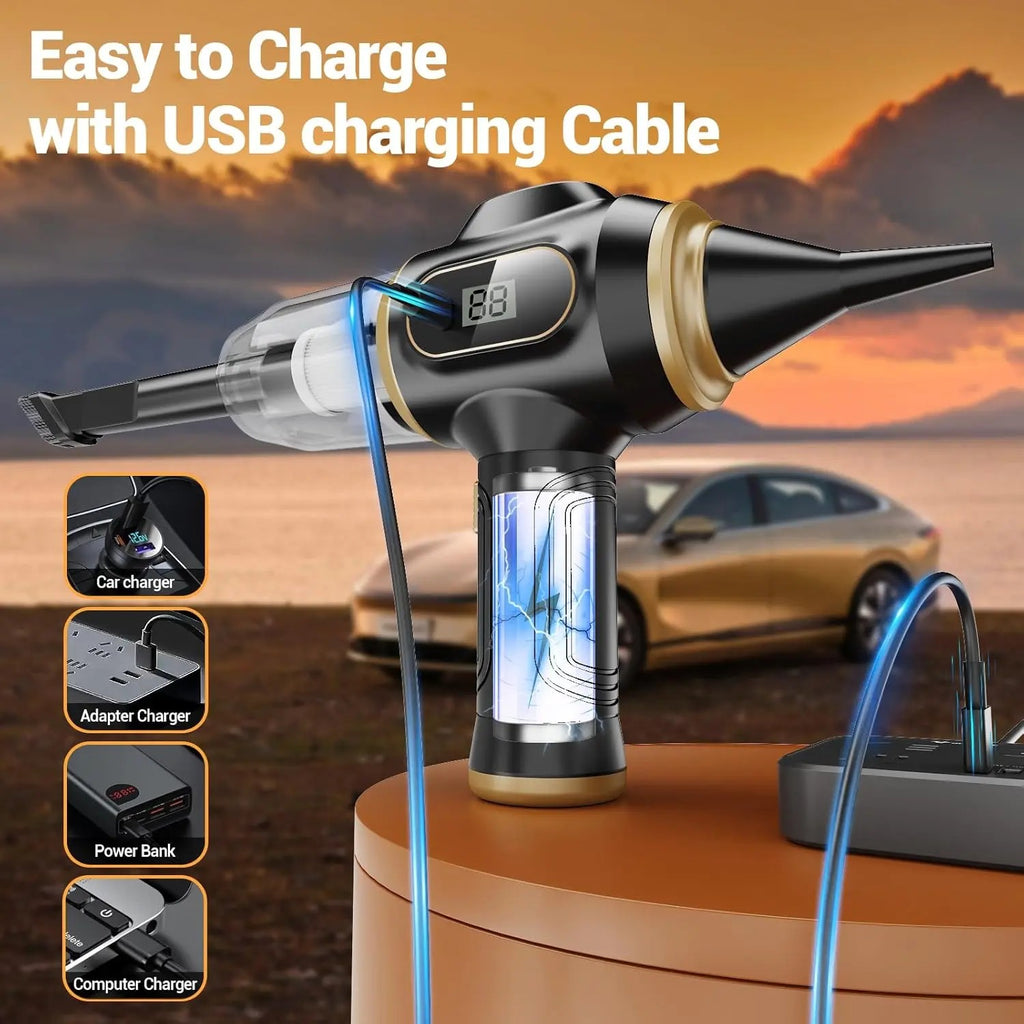 Handheld Cordless Car Vacuum Cleaner – Powerful, Portable, and Versatile