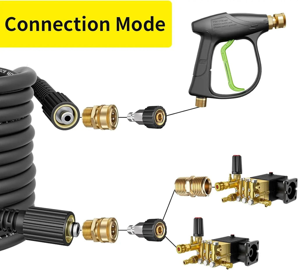 High-Pressure Washer Hose with M22 Fittings – Durable, Flexible, and Convenient