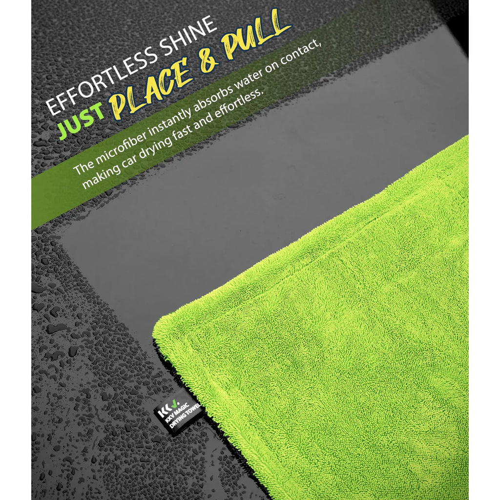 48" Dual-Sided Microfiber Drying Towel – 1400GSM Super Absorbent, Scratch-Free, Quick-Dry for Cars & SUVs