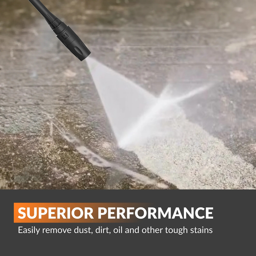 Retractable Pressure Washer Plus Wall-Mounted Power Cleaning System with Auto-Retracting Hose