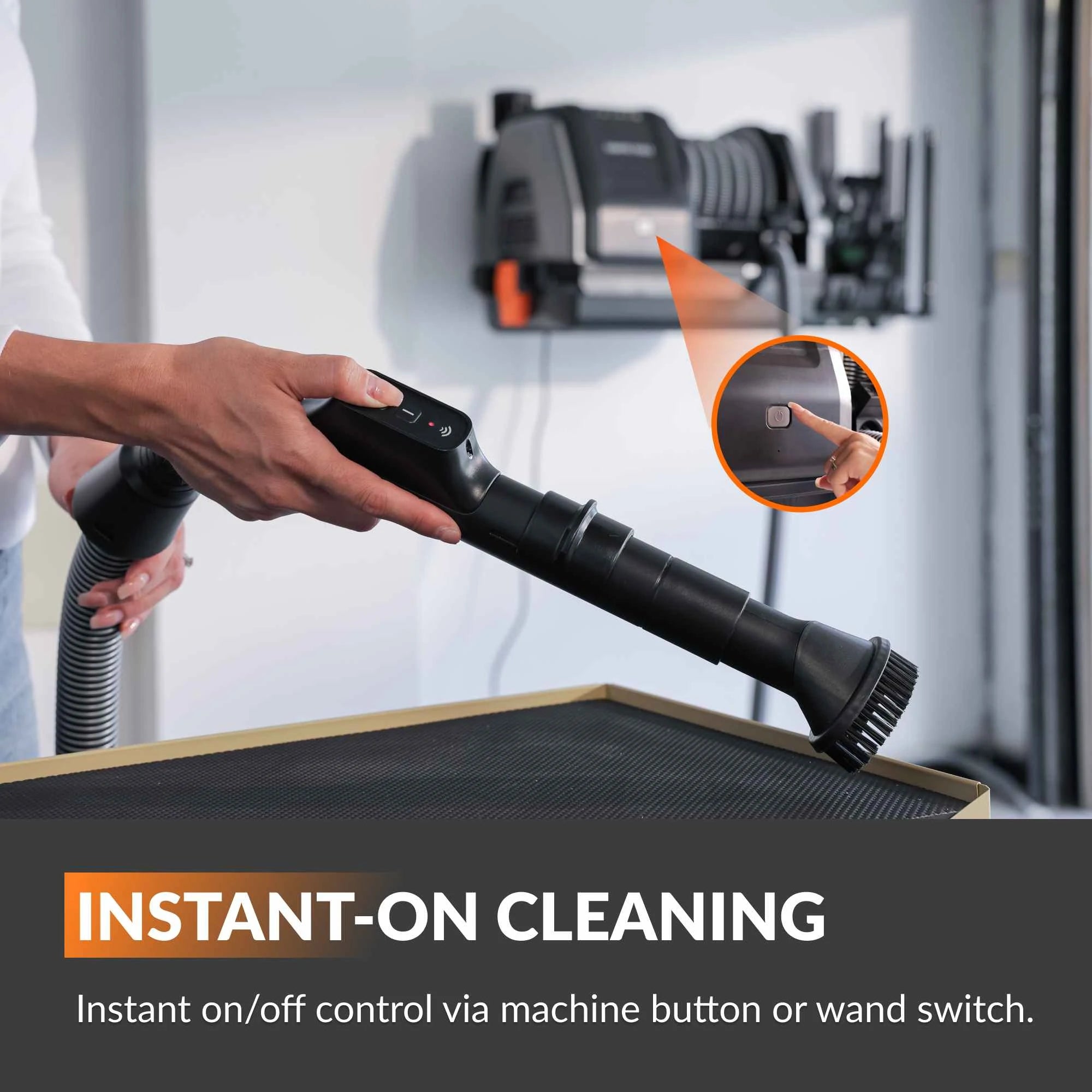 Wall-Mounted Retractable Vacuum Cleaner — Powerful Cleaning, Zero Clutter