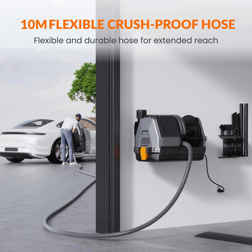 Wall-Mounted Retractable Vacuum Cleaner — Powerful Cleaning, Zero Clutter