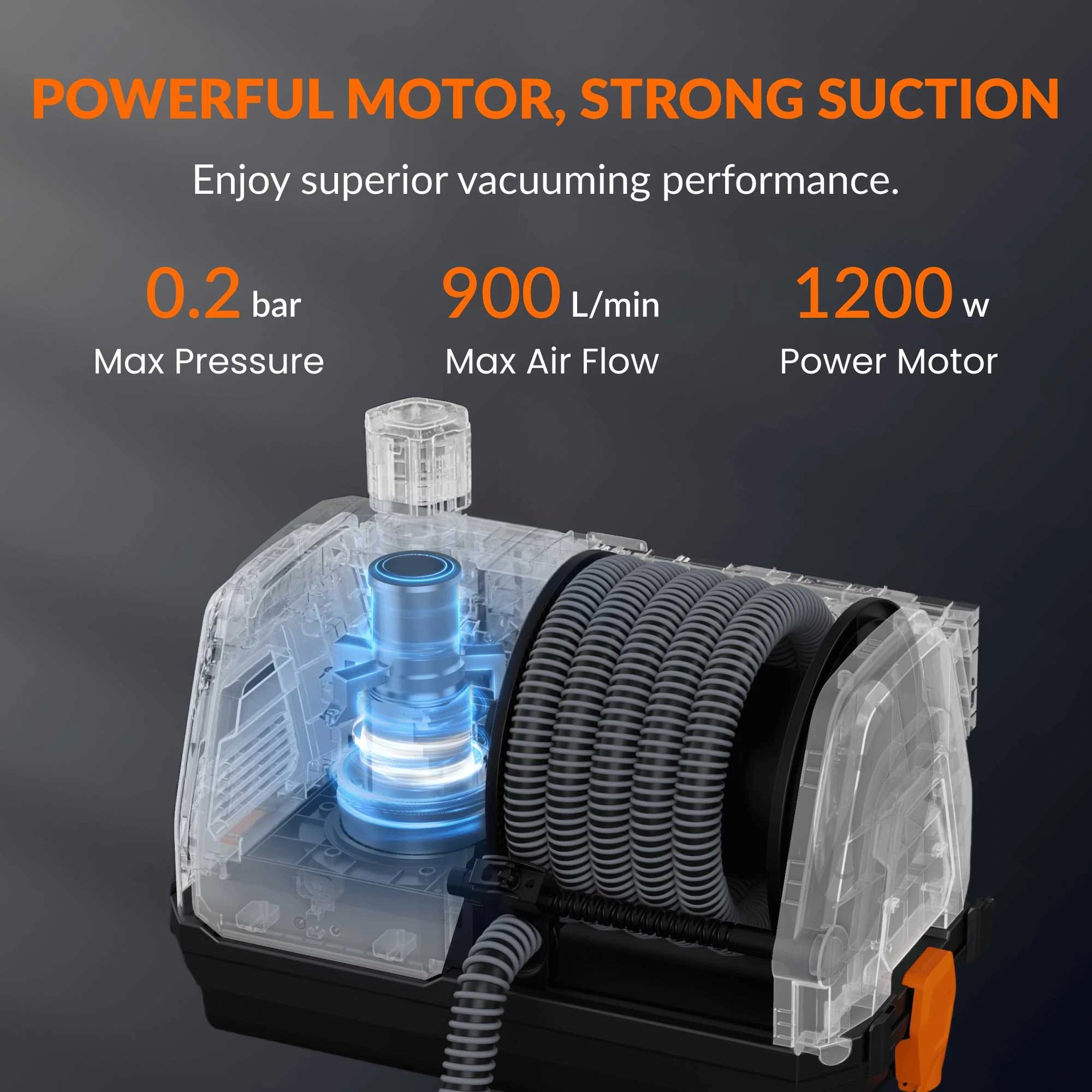 Wall-Mounted Retractable Vacuum Cleaner — Powerful Cleaning, Zero Clutter