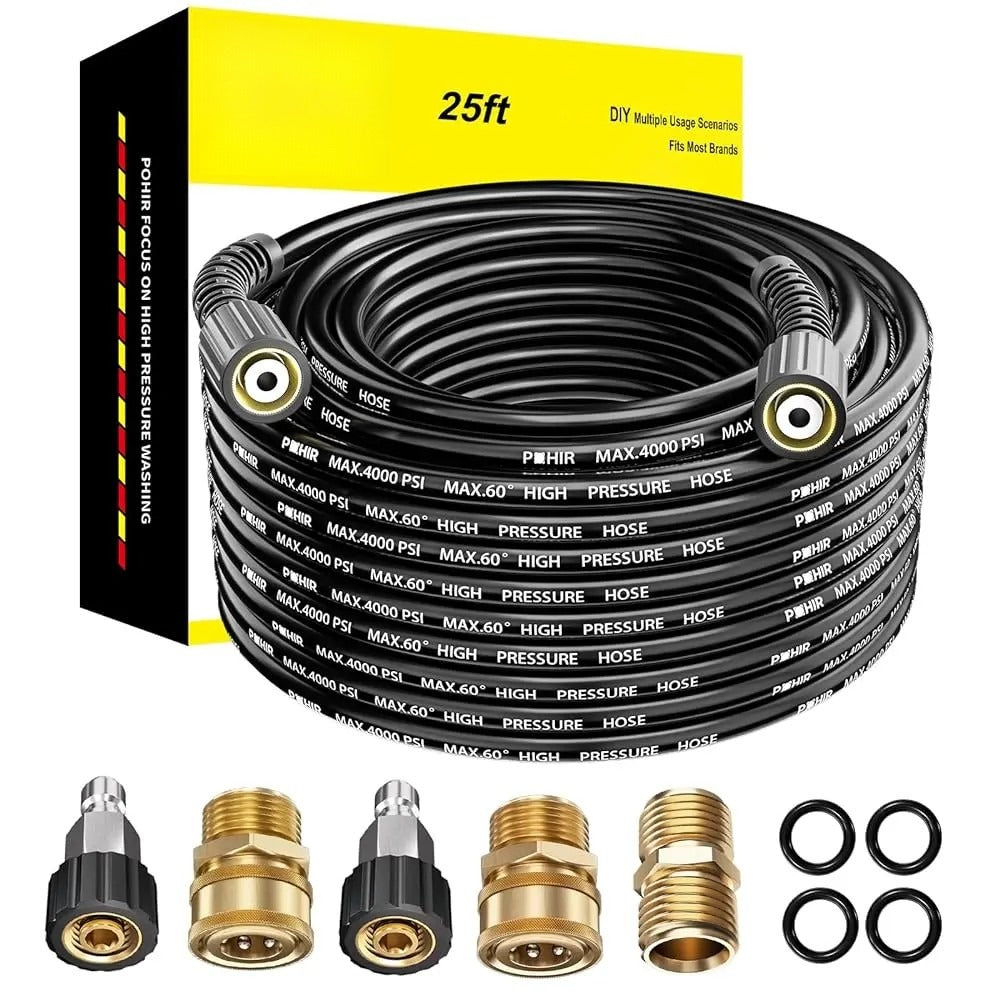 High-Pressure Washer Hose with M22 Fittings – Durable, Flexible, and Convenient