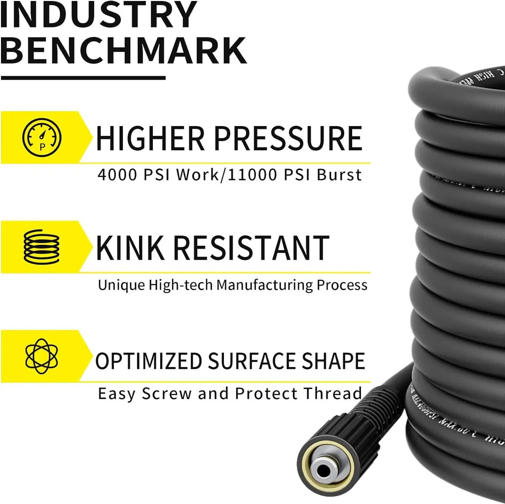 High-Pressure Washer Hose with M22 Fittings – Durable, Flexible, and Convenient