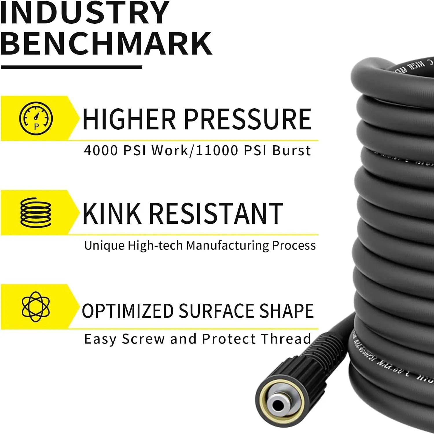 High-Pressure Washer Hose with M22 Fittings – Durable, Flexible, and Convenient