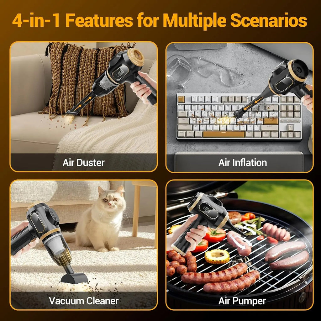 Handheld Cordless Car Vacuum Cleaner – Powerful, Portable, and Versatile